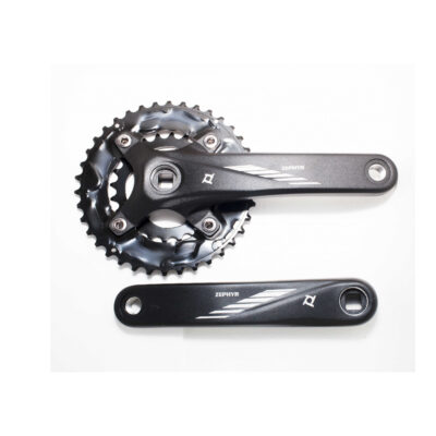 фото - Шатуни SQ PROWHEEL ZEPHYR-501 28/40T під квадрат 10-ск. 175мм чорні