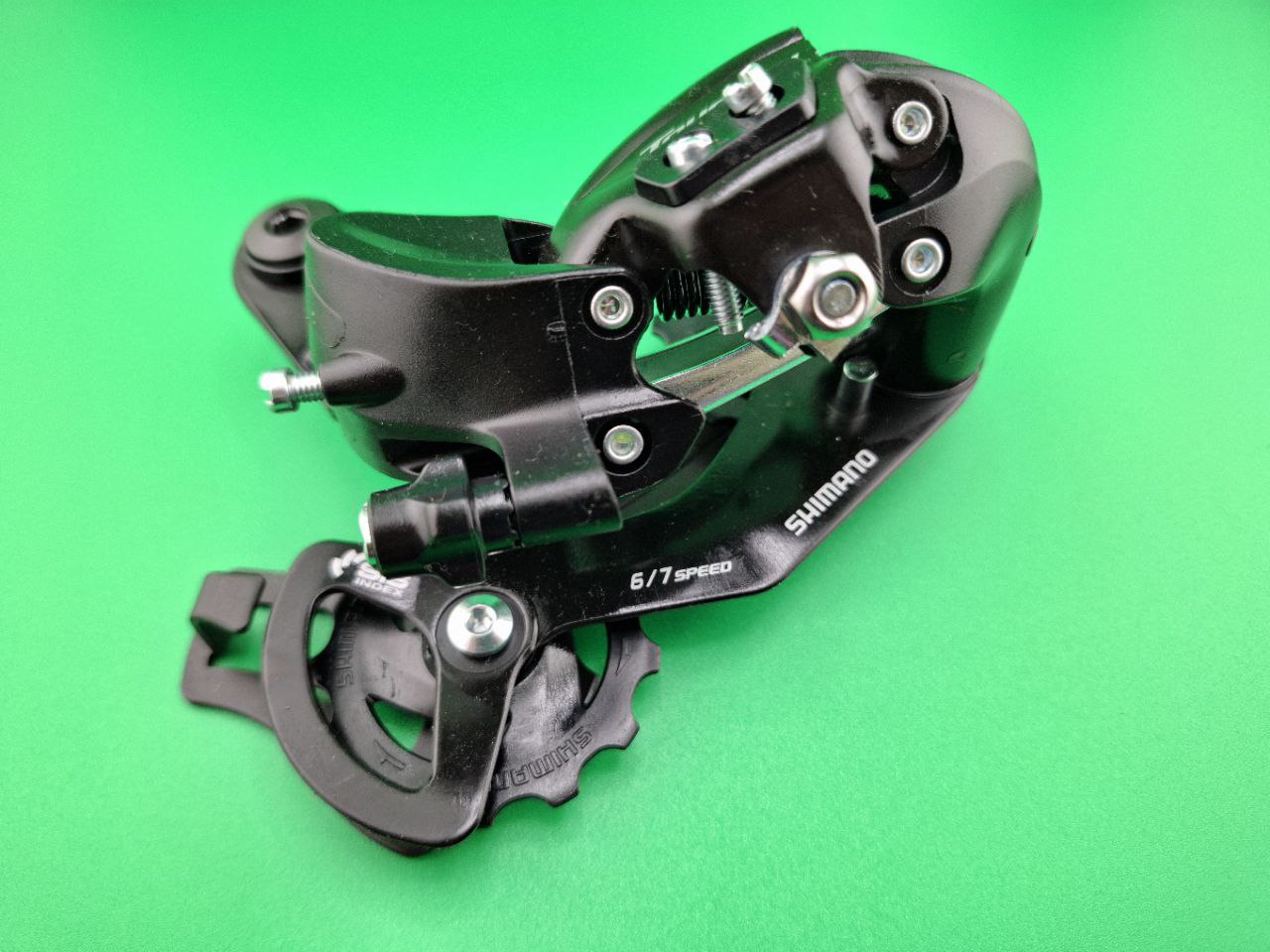Перемикач задній Shimano Tourney RD-TY300D Болт 6-7 швидкостей