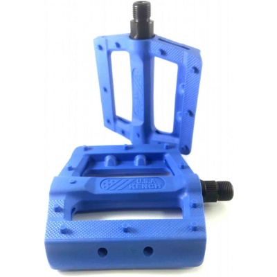фото - Педаль BMX нейлон-пластик із шипом синя