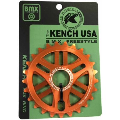 фото - Звезда BMX  6mm 25T фрезерованная оранжевая