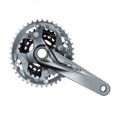 фото - Шатуны HT2 Shimano FC-M4050 ALIVIO 22/30/40Т 9-ск 165мм с кареткой серые
