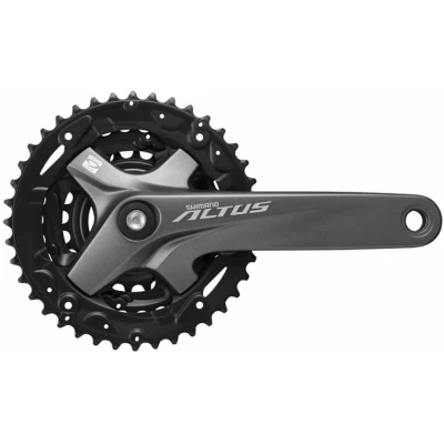 фото - Шатуны SQ Shimano FC-M2000 ALTUS 22/30/40Т 9-ск 165мм под квадрат серые