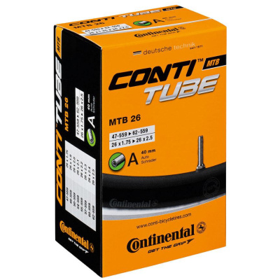 фото - Камера Continental MTB 26″x1.75-2.5, 47-559 -> 62-559, AV40mm