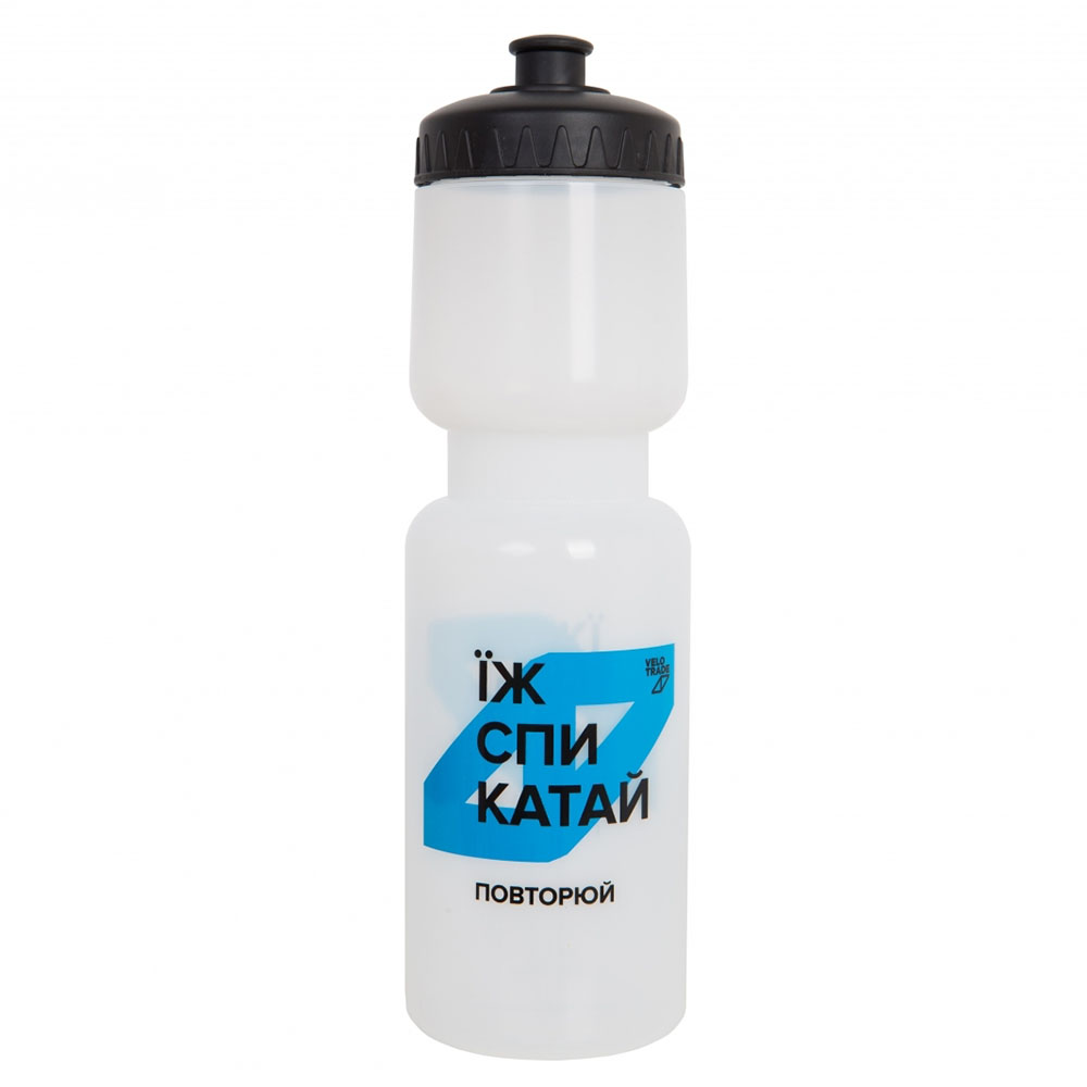 Фляга 750ml DC-BT07 "їж, спи, катай" (полупрозрачная)