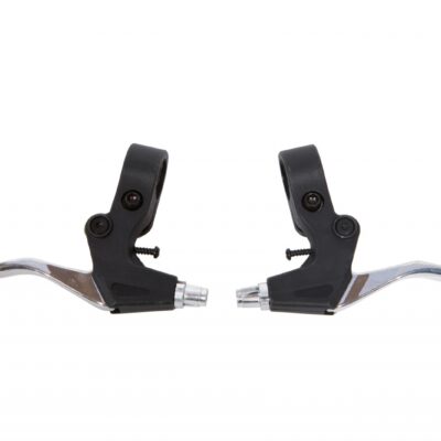 фото - Ручки тормозные Al + Pl на 3 пальца YINXING YX-B605 (ED+Silver)