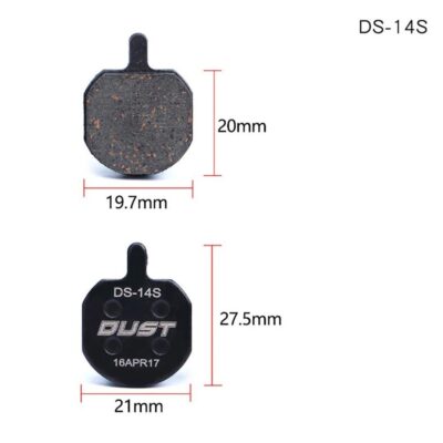 фото - Колодки тормозные полуметалл disc DUST DS-14S Hayes Sole hydraulic、MX2、MX3、MX4、GX2、CX5、Bengal HELIX3、HELIX5