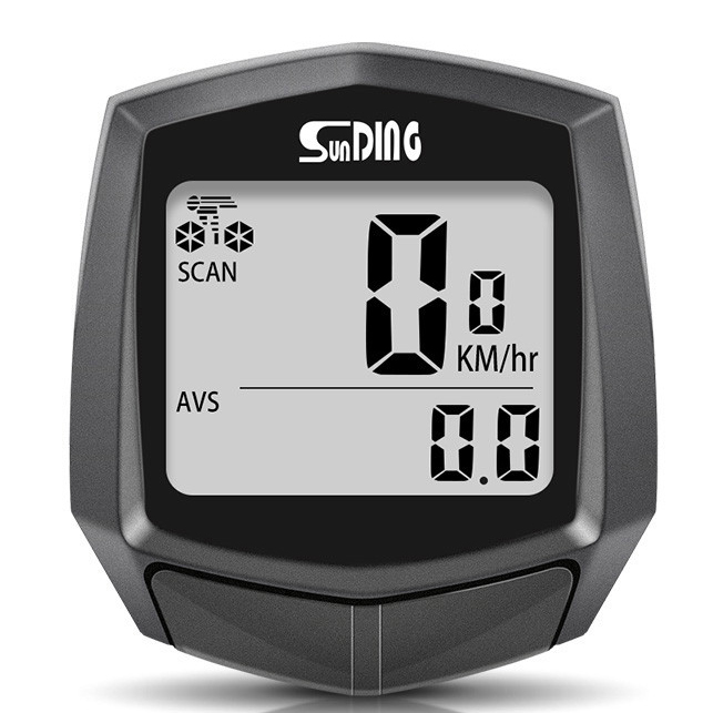 Велокомпьютер SunDing SD-581, 14 функций, проводной, waterproof