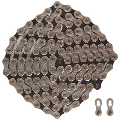 фото - Цепь 10ск. 116зв. silver/black КМС X10 с замком