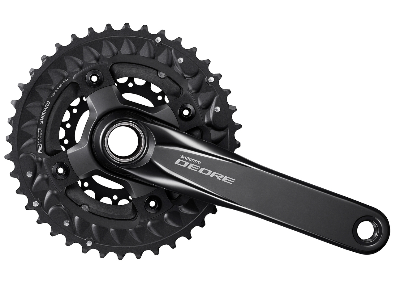 Фото Шатун L175мм 22-30-40Т SHIMANO Deore FC-M6000 без каретки, с интегр.осью