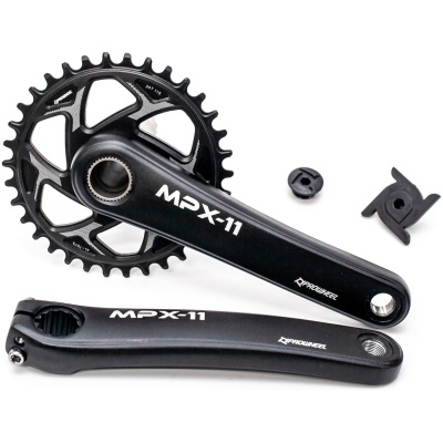 фото - Шатун AL L175мм 34T PROWHEEL MPX11-34-TT без каретки з інтегр. віссю