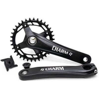 фото - Шатун  с одной звездой PROWHEEL CHARM-34T-TT без каретки с интегр.осью