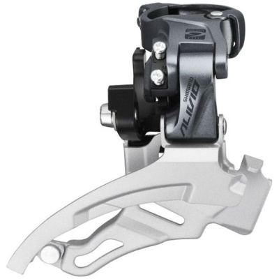 фото - Переключатель перед. 40T под трубу 34,9мм (адаптер 31,8) в+н/тяга верхн. хомут SHIMANO Alivio FD-M4000