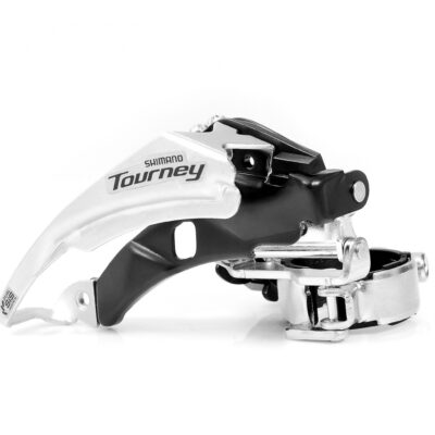 фото - Перемикач перед. 48T пiд трубу 34,9мм (адаптер 31,8) в+н/тяга нижн. хомут SHIMANO FD-TY510