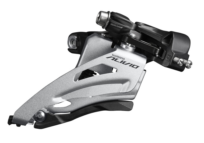 Переключатель перед. 36T под трубу 34,9мм (адаптер 31,8) SHIMANO Alivio FD-M4020-M-B