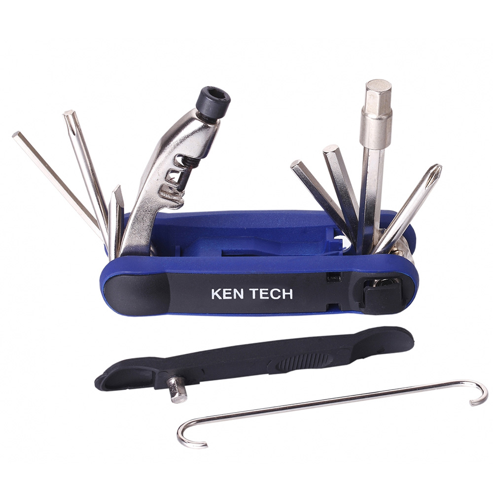Фото Мультитул KEN TECH KL-9804C 15 функцiй: шестигранники, викрутки,  витримка ланцюга