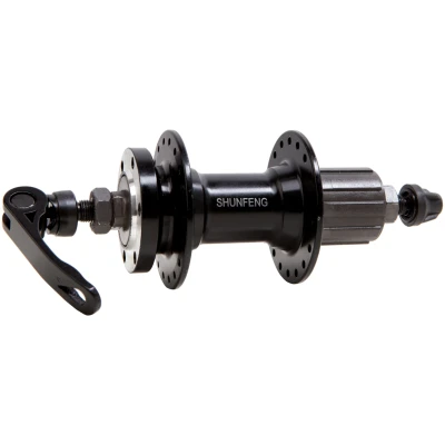 фото - Втулка задняя AL 32H под диск. SHUNFENG SF-A262R черн. с эксцентр. под кассету 8-9-10