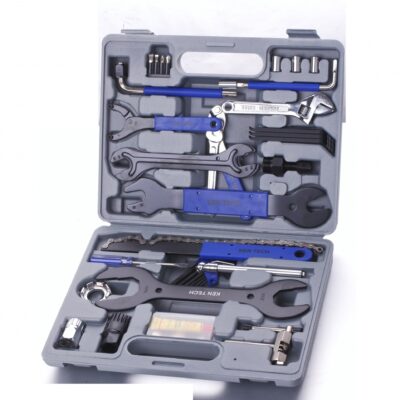 фото - Набор ключей KENLI KL-9810 для велосипеда, 37шт, серый (INS-492)