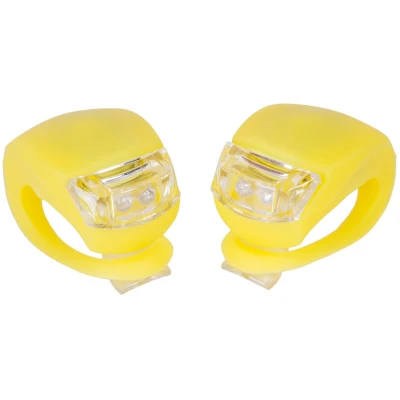 фото - Мигалка 2шт BC-RL8001 белый+красный свет LED силиконовый (желтый корпус)