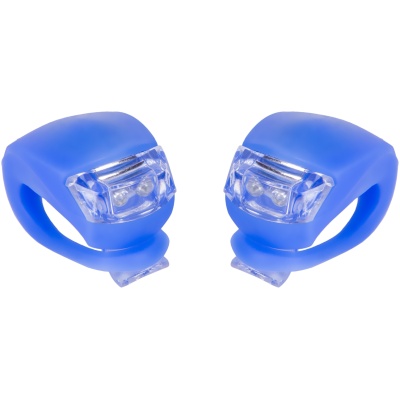 фото - Мигалка задня 2шт BC-RL8001 біле + червоне світло LED силіконовий (синий корпус)