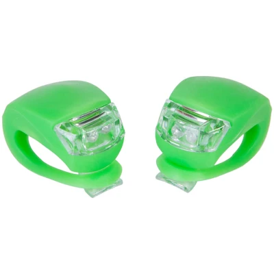 фото - Мигалка 2шт BC-RL8001 белый+красный свет LED силиконовый (зеленый корпус)