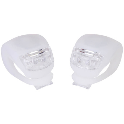 фото - Мигалка 2шт BC-RL8001 белый+красный свет LED силиконовый (белый корпус)