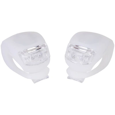 фото - Мигалка 2шт BC-RL8001 белый+красный свет LED силиконовый (белый корпус)