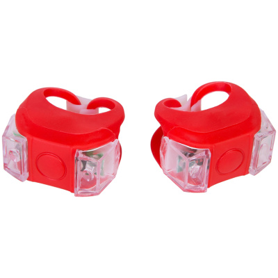 фото - Мигалка 2шт BC-RL8002 белый+красный свет LED силиконовый (красный корпус)