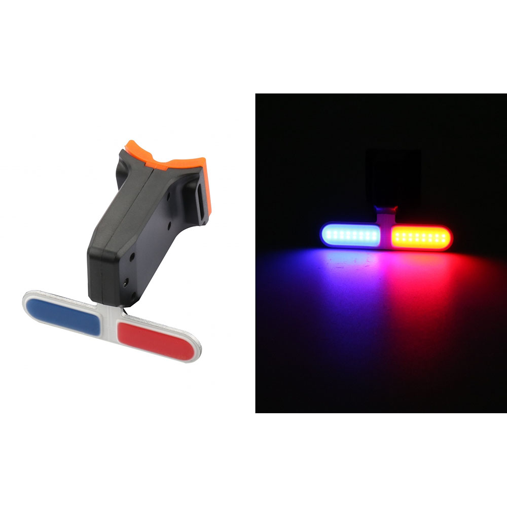 Фото Ліхтар габаритний задній (Police) BC-TL5454 LED, USB (червоно-синій)