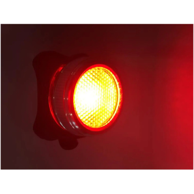 Фонарь габаритный задний (круглый) BC-TL5402B LED, USB (красный/белый)