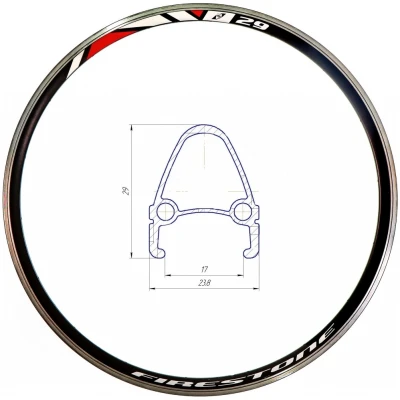 фото - Обод 28″ Al 36H 14G двуст. СNC ED HLQC-04 под V-br