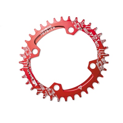 фото - Звезда-неспадайка к шатуну NW AL 34T овал BCD 104 SNAIL (червоний)