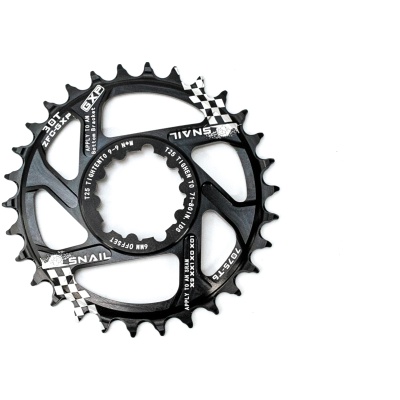 фото - Звезда-неспадайка к шатуну NW AL 32T GXP (SRAM) offset 6mm SNAIL (черн.)
