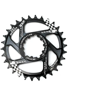 фото - Звезда-неспадайка к шатуну NW AL 32T GXP (SRAM) offset 6mm SNAIL (черн.)