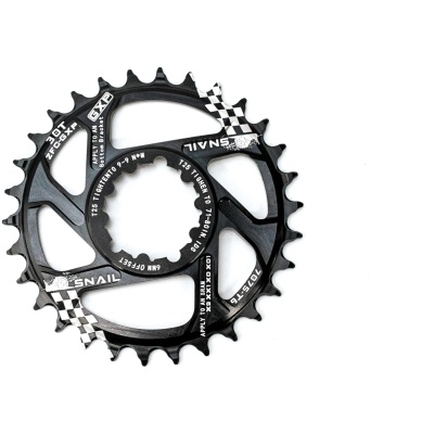 фото - Звезда-неспадайка к шатуну NW AL 34T GXP (SRAM) offset 6mm SNAIL (черн.)