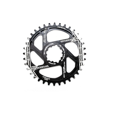 фото - Звезда-неспадайка к шатуну NW AL 38T GXP (SRAM) offset 1mm SNAIL (черн.)