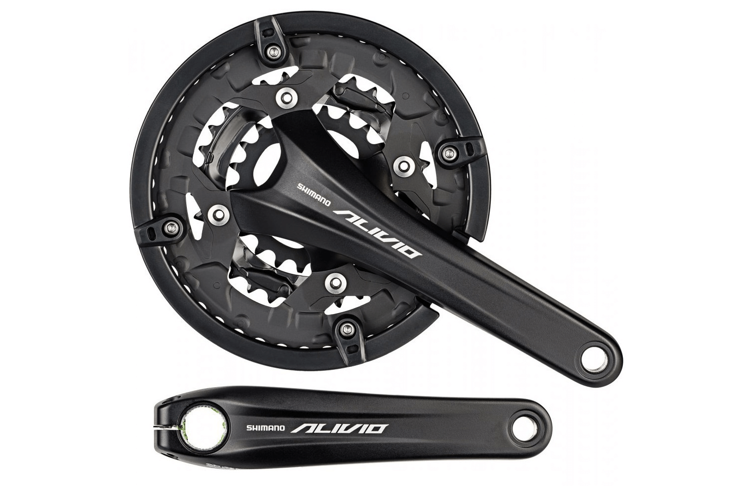 Фото Шатун L175мм 26-36-48Т SHIMANO Alivio FC-T4060 без каретки, с интегр.осью