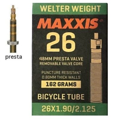 фото - Камера 26×1.90/2.125 FV (Presta) 48mm MAXXIS Welter Weight