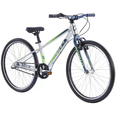 фото - Велосипед 24" Apollo NEO 3i boys Brushed Alloy / Slate / Lime Green Fade