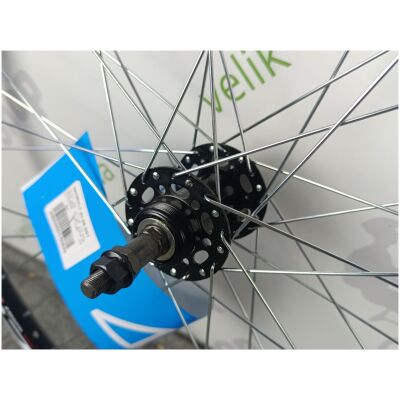 Колесо задн. VLT 26" під диск. Обід двустін. AL 36H; Втулка ST SHUNFENG SF-H25R під тріскалку чорн.