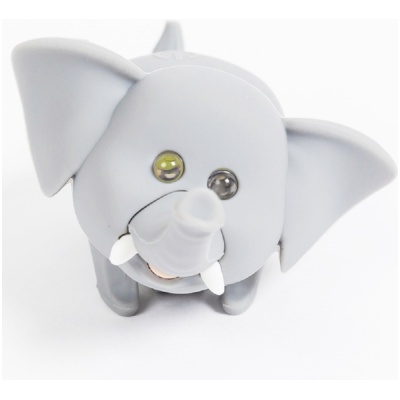 фото - Ліхтарик-мигалка для дитячого велосипеда Zoonimal Слон, LED, на кермо. Свічення: Білий