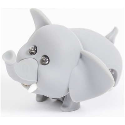 фото - Ліхтарик-мигалка для дитячого велосипеда Zoonimal Слон, LED, на кермо. Свічення: Білий