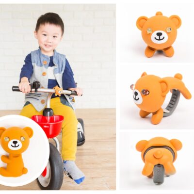 фото - Мигалка для дитячого велосипеда Zoonimal Ведмідь, LED, на кермо. Свічення: Білий