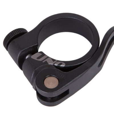 фото - Хомут п/сід 34,9мм з ексцентриком Kalloy “UNO” XC-68 чорний (ED)