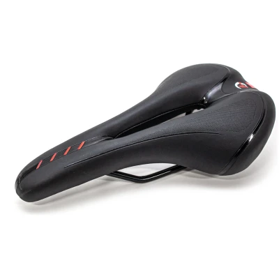 фото - Сідло МТВ з отвором 280 * 150 YF-1060 (чорно-червоний)