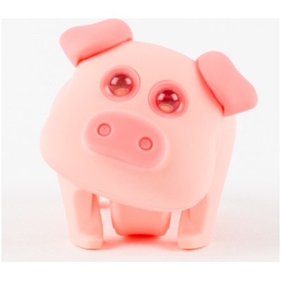 фото - Ліхтарик-мигалка для дитячого велосипеда Zoonimal Свинка, LED, на кермо. Свічення: Білий