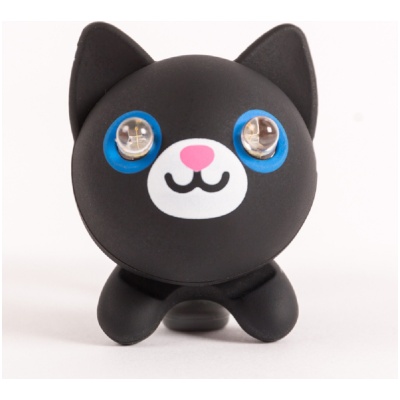 фото - Мигалка для дитячого велосипеда Zoonimal Кіт, LED, на кермо. Свічення: Білий