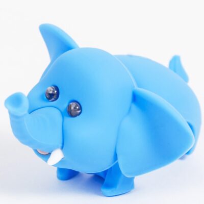 фото - Ліхтарик-мигалка для дитячого велосипеда Zoonimal Слон, LED, на кермо. Свічення: Білий