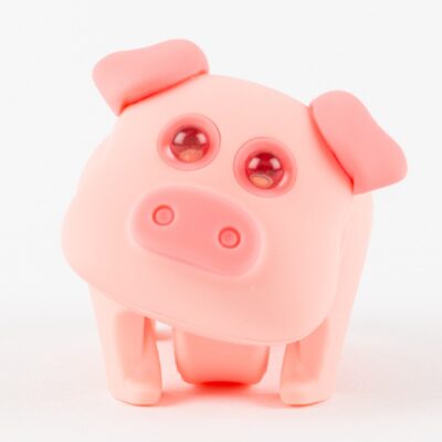 фото - Ліхтарик-мигалка для дитячого велосипеда Zoonimal Свинка, LED, на кермо. Свічення: Білий