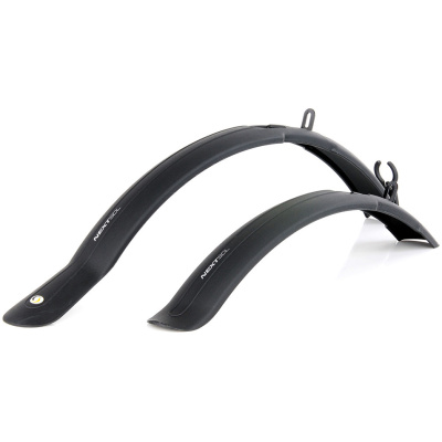 фото - Комплект крыльев 26"-28" SIMPLA Next SDL, длинная скоба заднего крепления, черные