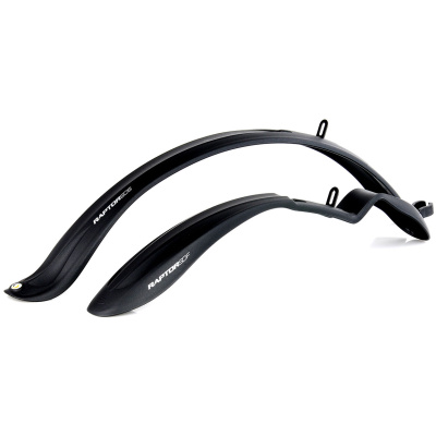 фото - Комплект крыльев 24"-28" SIMPLA Raptor SDS, крепление заднего скобой, черные